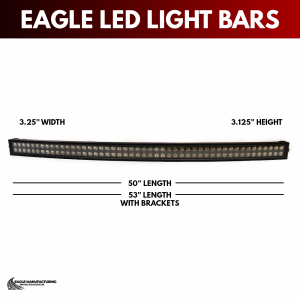 50″ Eagle Curved Midnight Series LED Light Bar