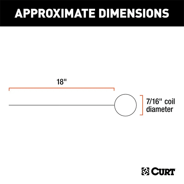 CURT Fish Wire for 7/16-in Diameter Bolts