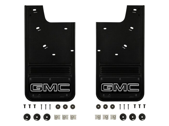 Truck Hardware Gatorback CR GMC Logo Mud Flaps - Black/Wrap (Front & Rear) GMC 23-25 Canyon - Image 4