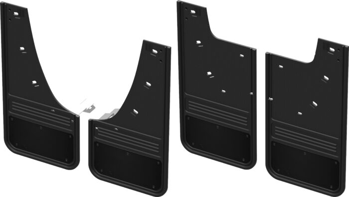 Truck Hardware Gatorback CR Mud Flaps - Black/AL (Front & Rear) GMC 23-25 Canyon