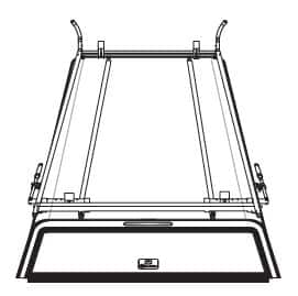 6' ErgoRack Double Clamping Ladder Rack