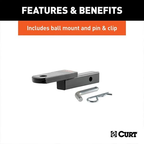 CURT Class 1 Trailer Hitch, 1-1/4" Ball Mount, Select Honda Fit - Image 7