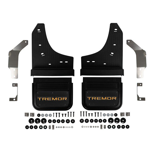 Truck Hardware GATORBACK CN TREMOR LOGO MUD FLAPS - ORANGE/BLACK/AL (Front & Rear) - Ford 21-25 F-150 - Image 4