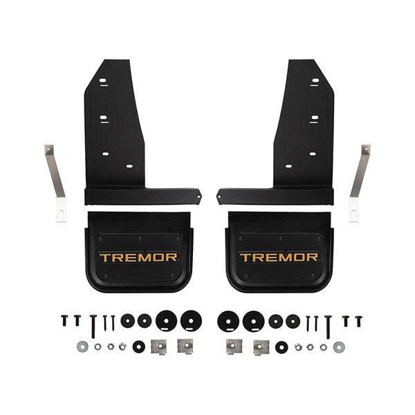 Truck Hardware GATORBACK CN TREMOR LOGO MUD FLAPS - ORANGE/BLACK/AL (Front & Rear) - Ford 21-25 F-150 - Image 3