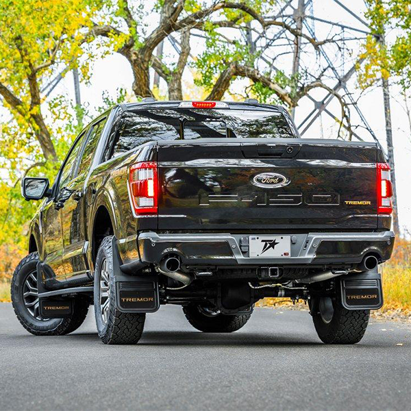 Truck Hardware GATORBACK CN TREMOR LOGO MUD FLAPS - ORANGE/BLACK/AL (Front & Rear) - Ford 21-25 F-150 - Image 2