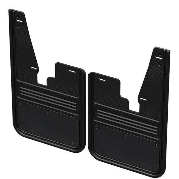 Truck Hardware Gatorback CR Mud Flaps (Black/AL - Rear) - Dodge 09-18 RAM 1500 / 19-24 Classic / 10-25 RAM 2500 & 3500