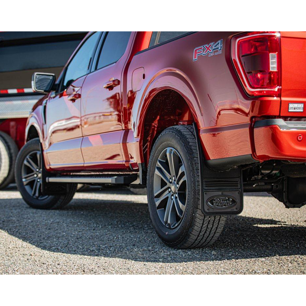 Truck Hardware Gatorback CR Ford Logo Mud Flaps - Black/AL - Image 2